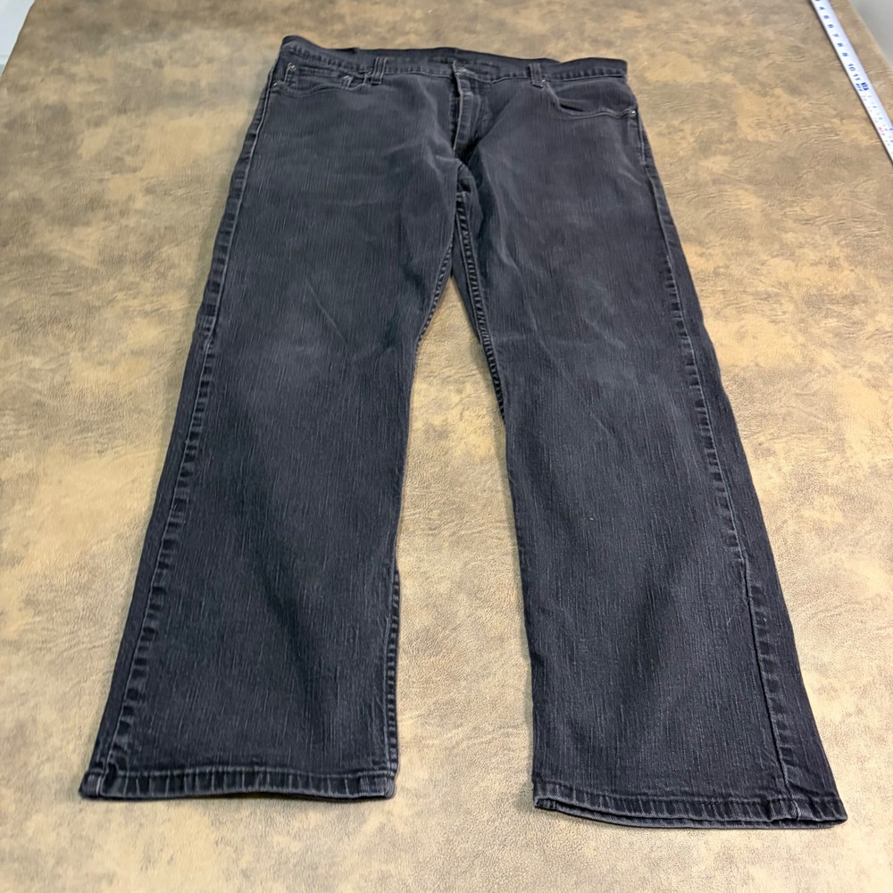 Levis 559 Relaxed Straight Jeans Mens 36x30 Black Fade Denim